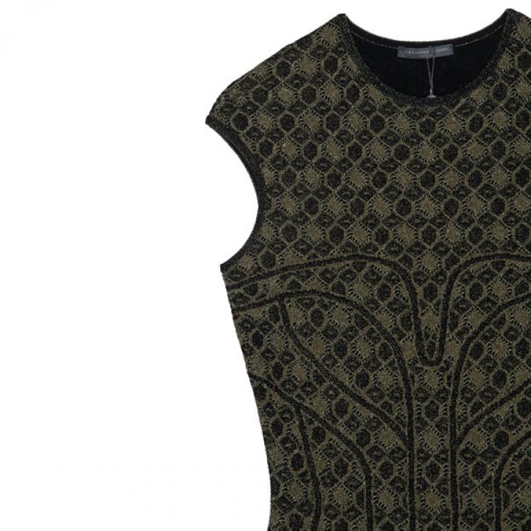 Pre Owned Alexander McQueen Knit Print Dress M