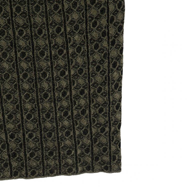 Pre Owned Alexander McQueen Knit Print Dress M