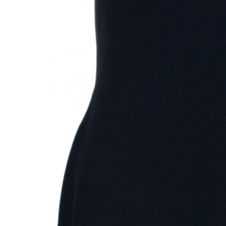 Pre Owned Alexander McQueen Black Fitted Midi Dress M