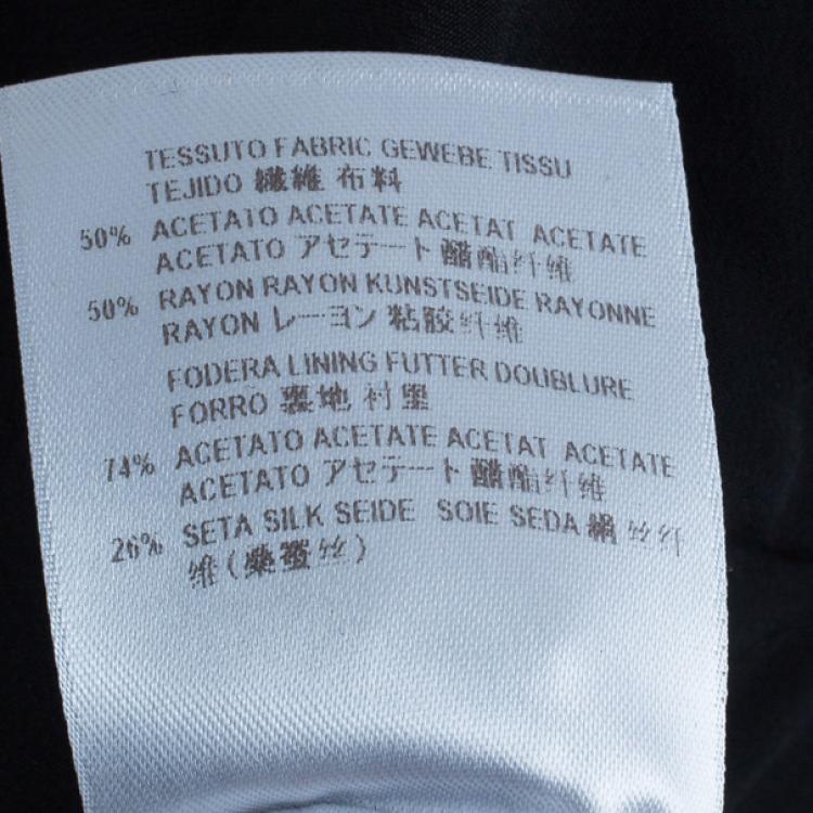 Pre Owned Alexander McQueen Black Fitted Midi Dress M