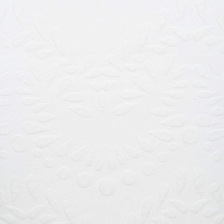 Pre Owned Alexander McQueen White Stretch Knit Floral Embossed Scalloped Hem Pencil Skirt S