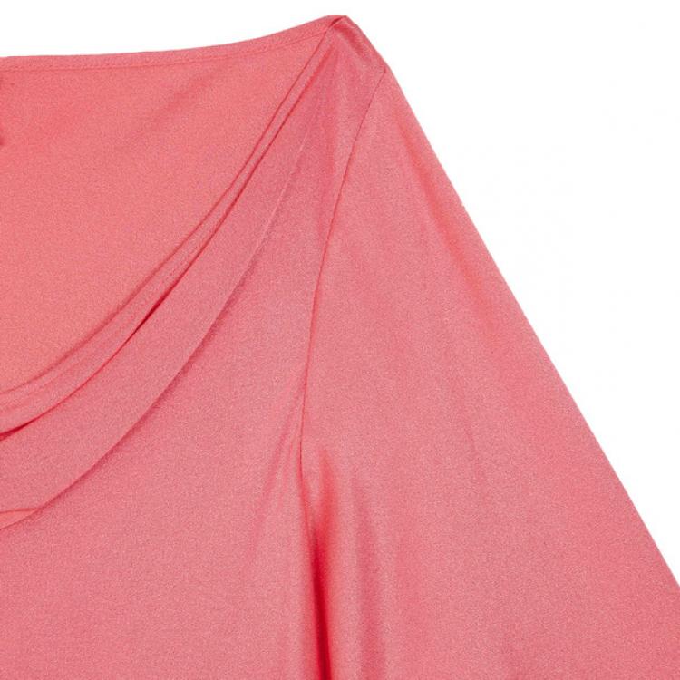 مملوكة مسبقًا Alexander McQueen Draped Neck Silk Top S