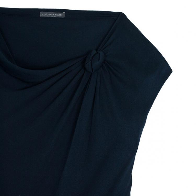 Pre Owned Alexander McQueen Satin Block Dress S