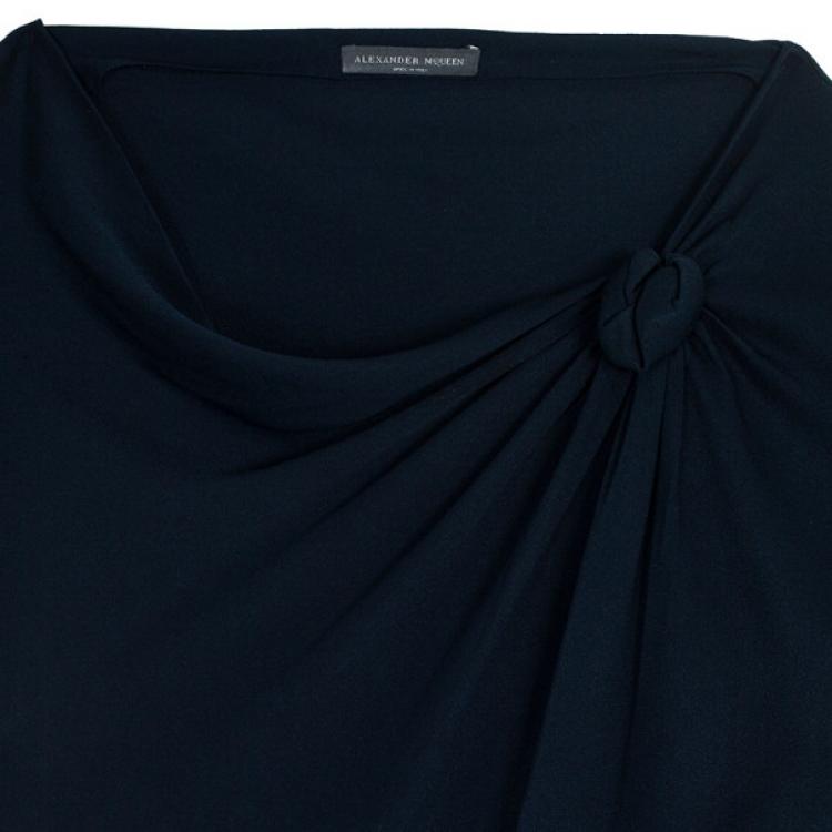 Pre Owned Alexander McQueen Satin Block Dress S