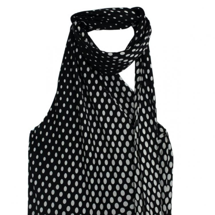 Pre Owned Alexander McQueen Polka Dot Halterneck Top M