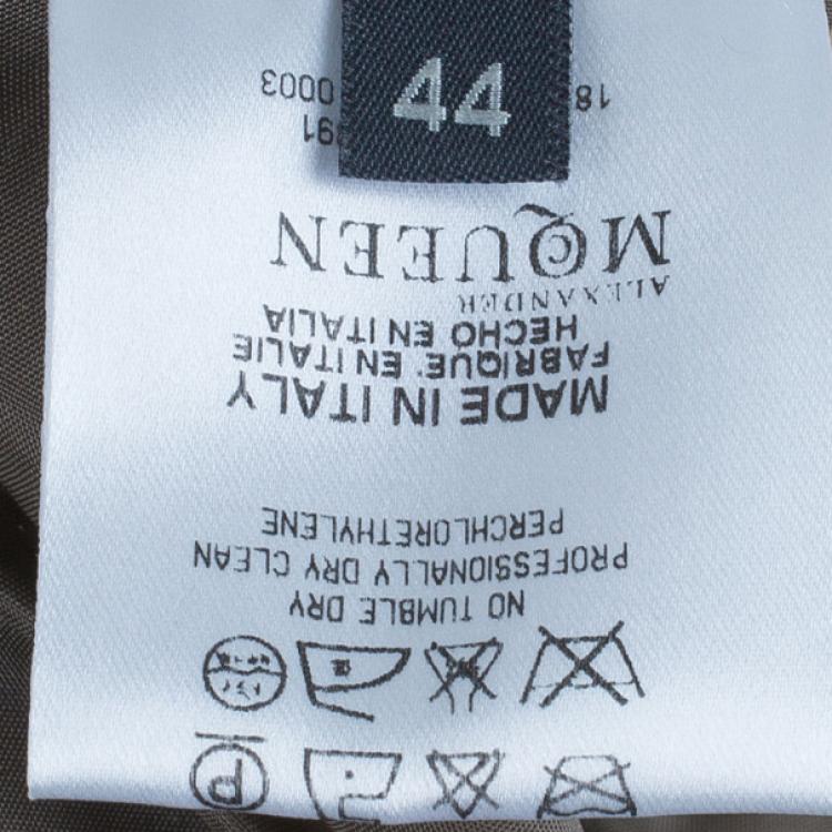 Pre Owned Alexander McQueen Boat Neck Sheath Dress M