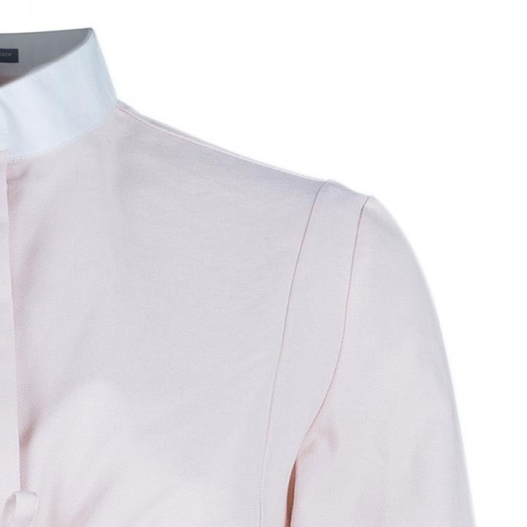 Pre Owned Alexander McQueen Tie-Up Peplum Shirt S