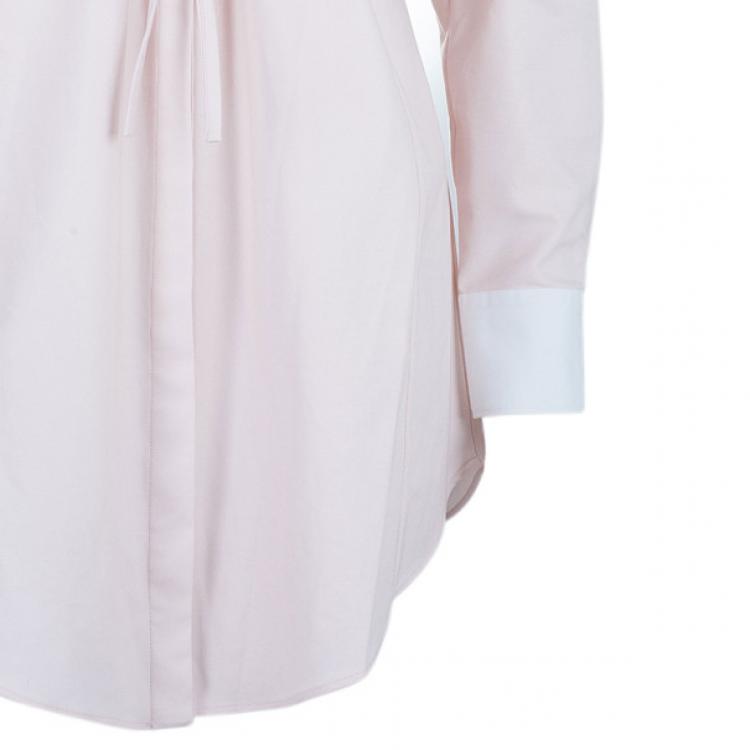 Pre Owned Alexander McQueen Tie-Up Peplum Shirt S