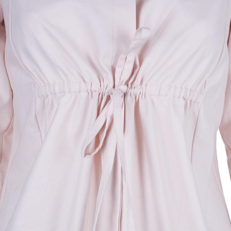 Pre Owned Alexander McQueen Tie-Up Peplum Shirt S