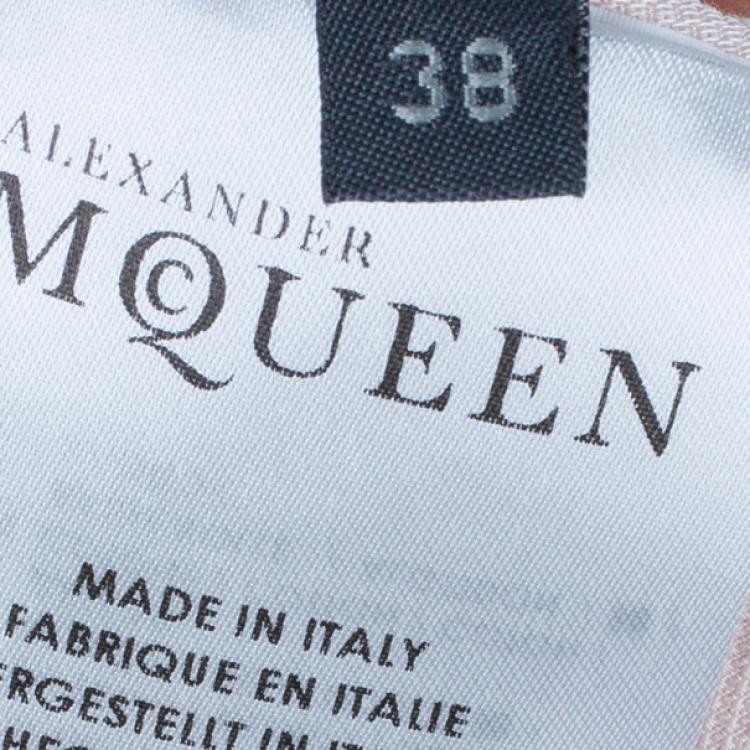 Pre Owned Alexander McQueen Tie-Up Peplum Shirt S