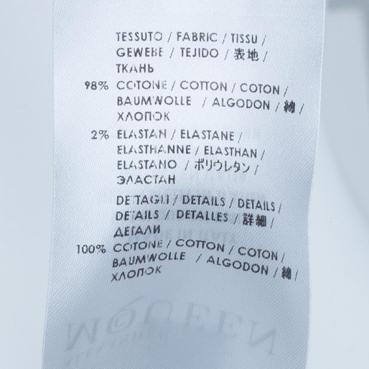 Pre Owned Alexander McQueen Tie-Up Peplum Shirt S