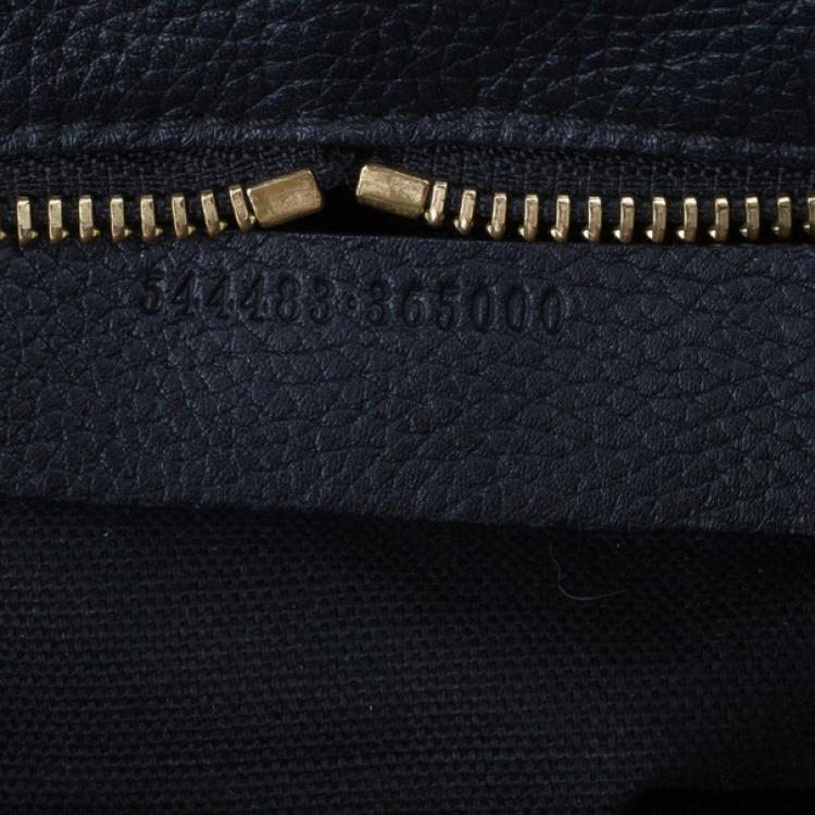 Pre Owned Alexander McQueen Black Leather Mini Padlock Tote