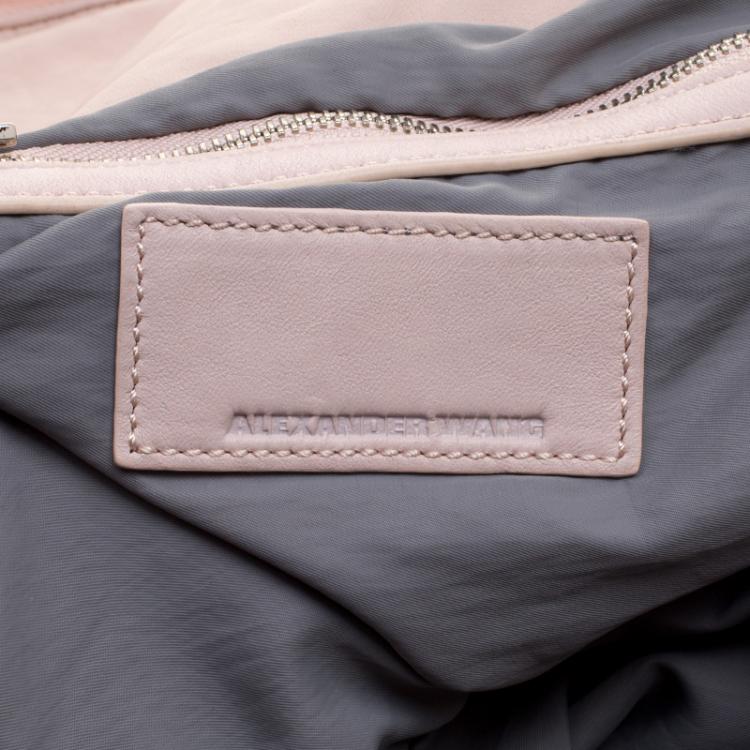 Pre Owned Alexander Wang Blush Pink Leather Jane Shoulder Bag
