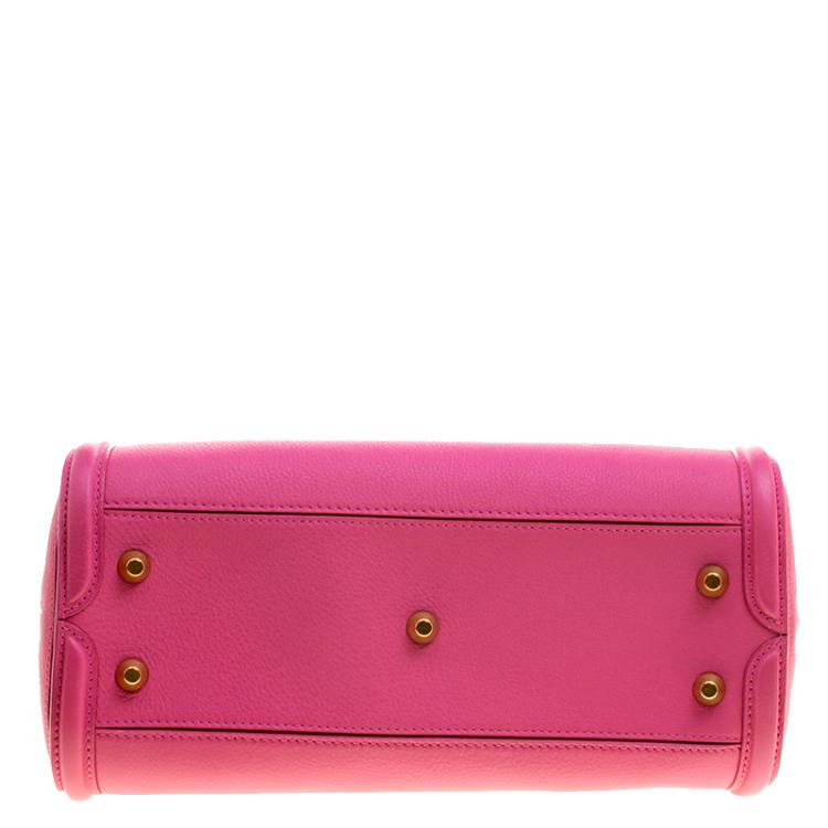 Pre Owned Alexander McQueen Pink Leather Small Heroine Satchel