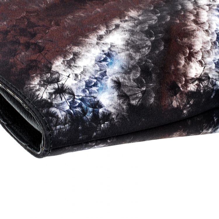 Pre Owned Alexander McQueen Multicolor Satin Medium De Manta Clutch