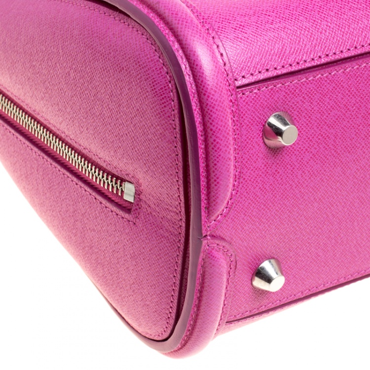 Pre Owned Alexander McQueen Pink Leather Small Heroine Satchel