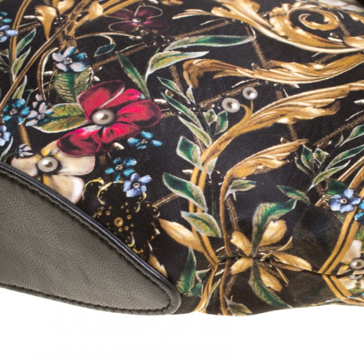 Pre Owned Alexander McQueen Multicolor Printed Fabric Medium De Manta Clutch