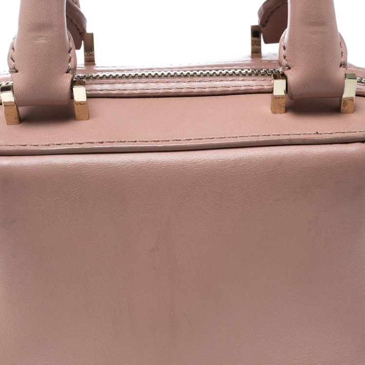 Pre Owned Alexander Wang Peach Leather Mini Emile Crossbody Bag