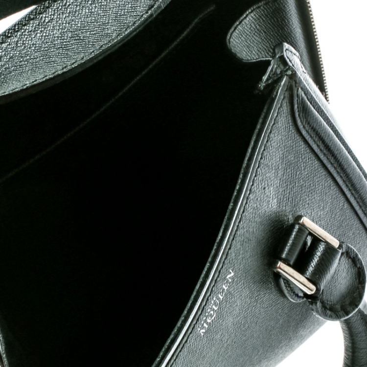 Pre Owned Alexander McQueen Black Leather Mini Heroine Bag