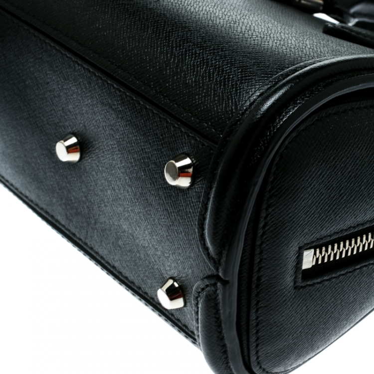 Pre Owned Alexander McQueen Black Leather Mini Heroine Bag