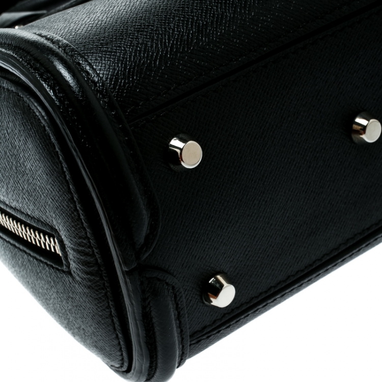Pre Owned Alexander McQueen Black Leather Mini Heroine Bag