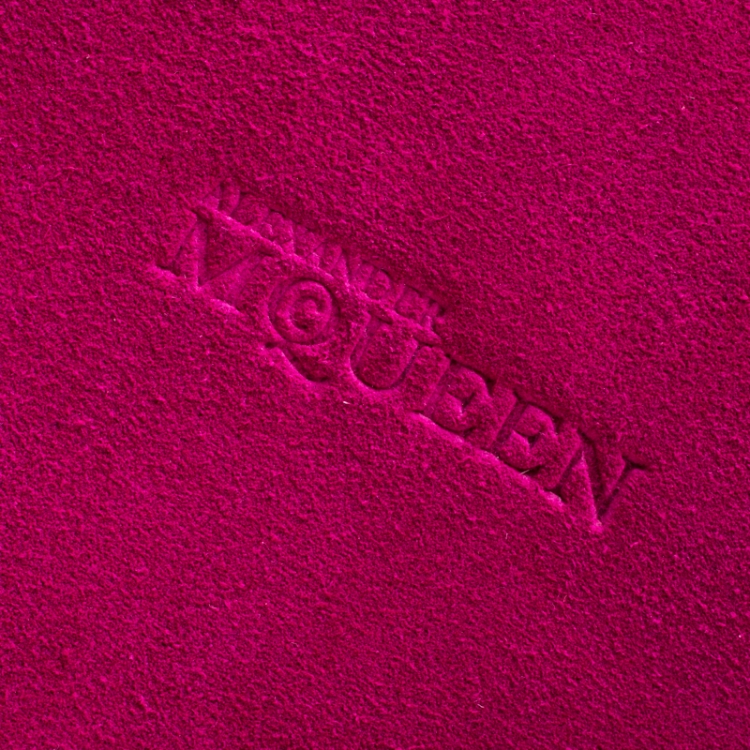 Pre Owned Alexander McQueen Pink Suede and Leather Heroine Tote