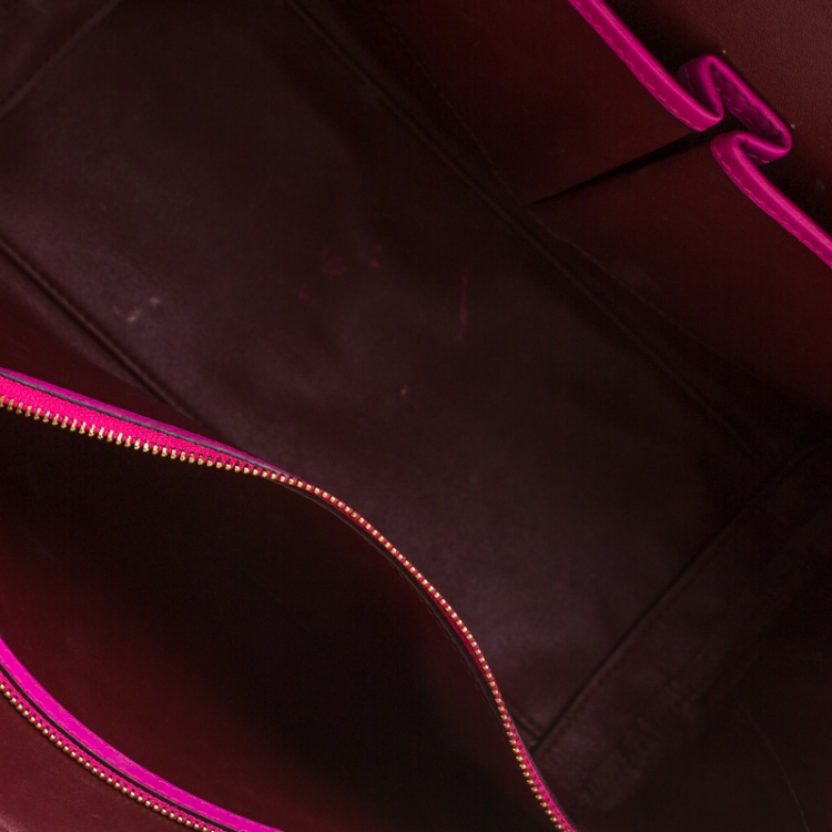 Pre Owned Alexander McQueen Pink Suede and Leather Heroine Tote