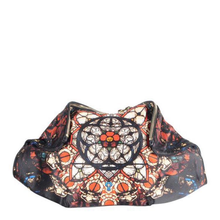 مملوكة مسبقًا Alexander McQueen Multicolor Printed Nylon De Manta Clutch