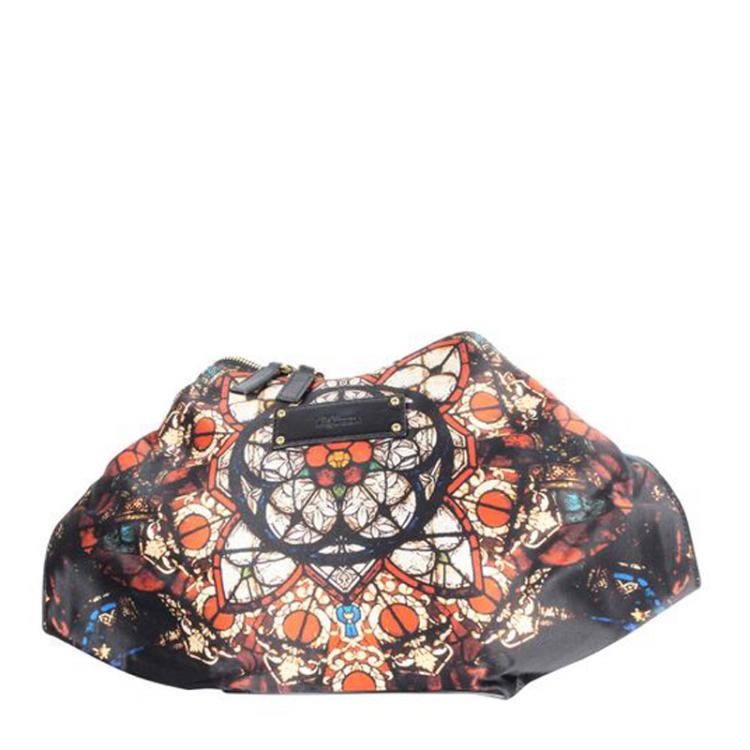 مملوكة مسبقًا Alexander McQueen Multicolor Printed Nylon De Manta Clutch