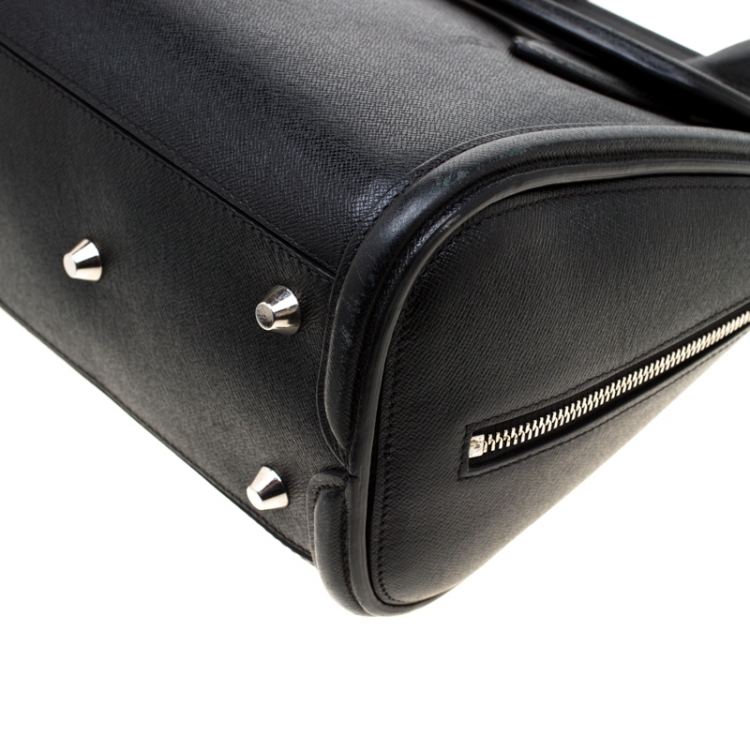 Pre Owned Alexander McQueen Black Leather Small Heroine Satchel