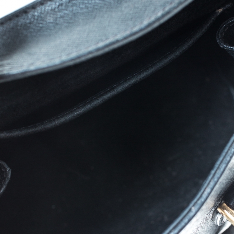 Pre Owned Alexander McQueen Black Leather Mini Heroine Bag