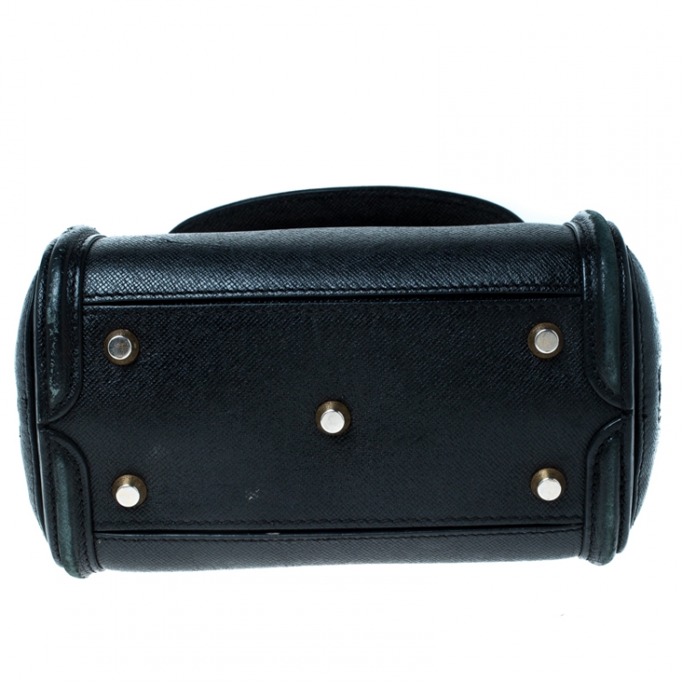 Pre Owned Alexander McQueen Black Leather Mini Heroine Bag