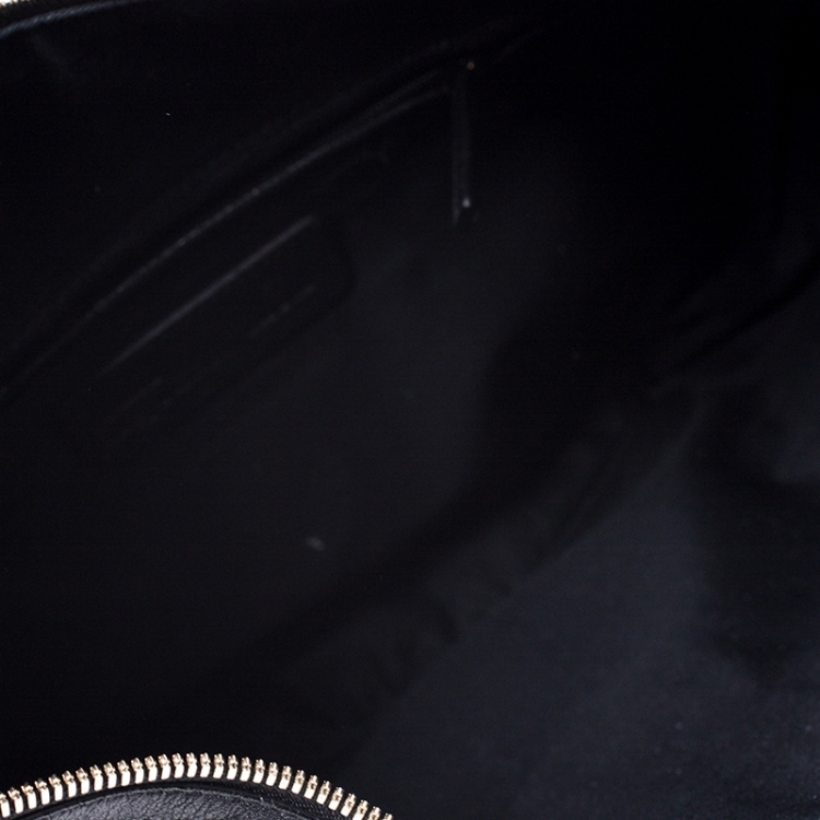 Pre Owned Alexander McQueen Black Leather Medium De Manta Clutch