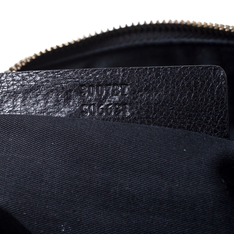 Pre Owned Alexander McQueen Black Leather Medium De Manta Clutch