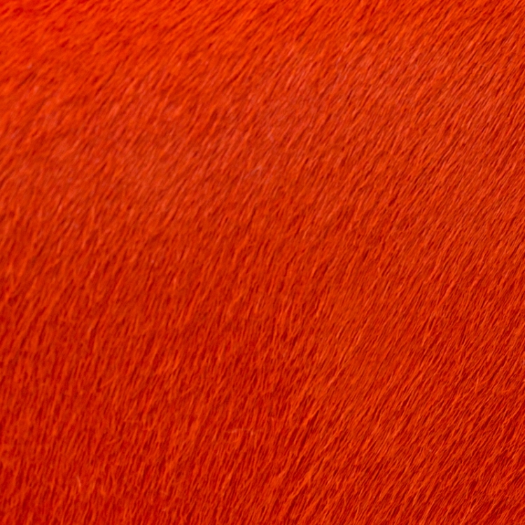 Pre Owned Alexander McQueen Orange Calfhair Skull Knuckle Box Clutch