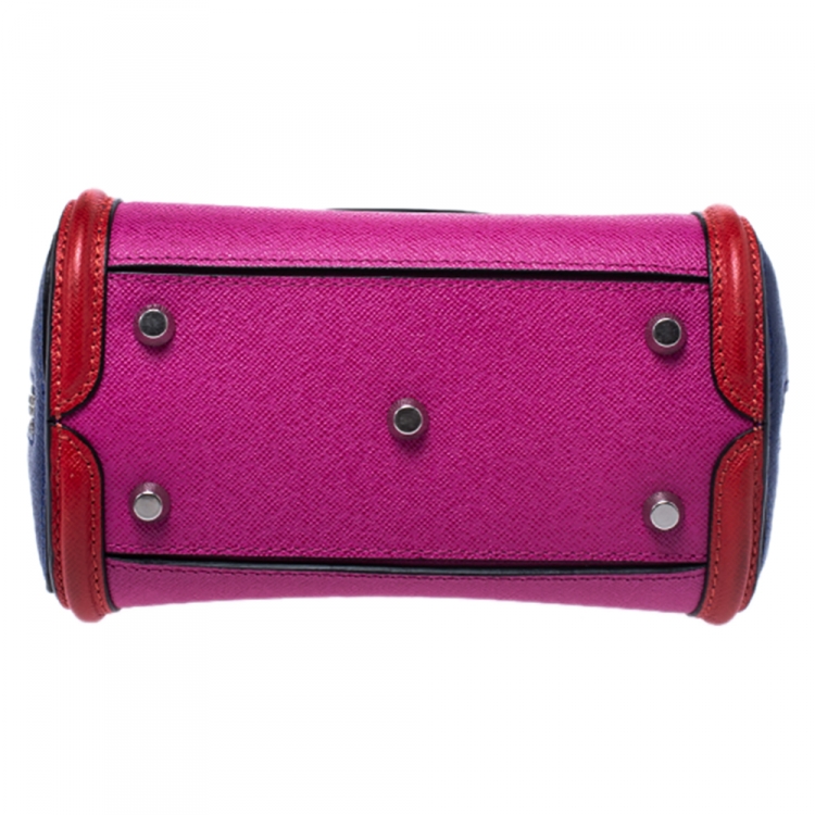 Pre Owned Alexander McQueen Multicolor Leather Mini Heroine Bag