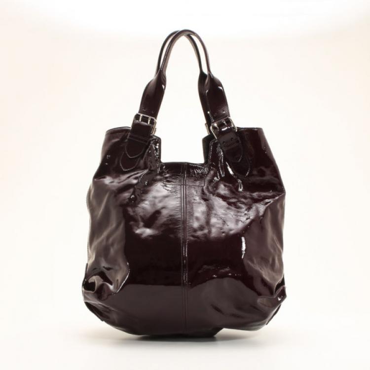 Pre Owned  Alexander McQueen Faithful Patent Leather Tote