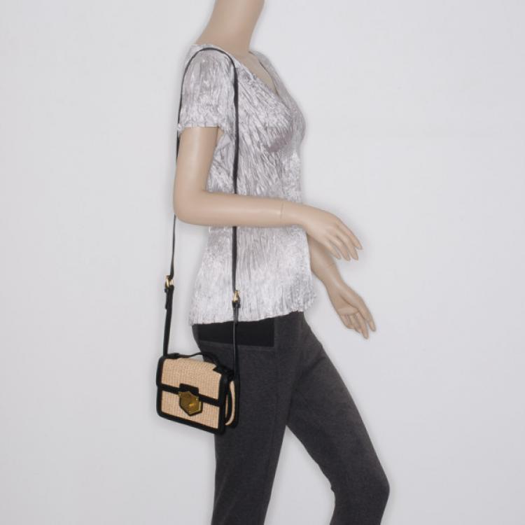 Pre Owned Alexander McQueen Archive Beige Woven Shoulder Bag 