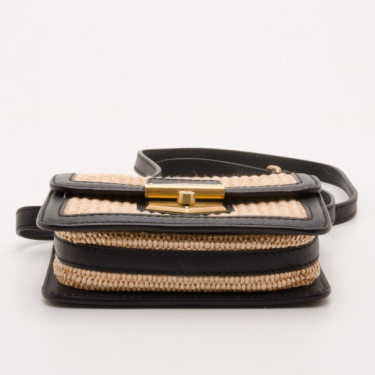 Pre Owned Alexander McQueen Archive Beige Woven Shoulder Bag 