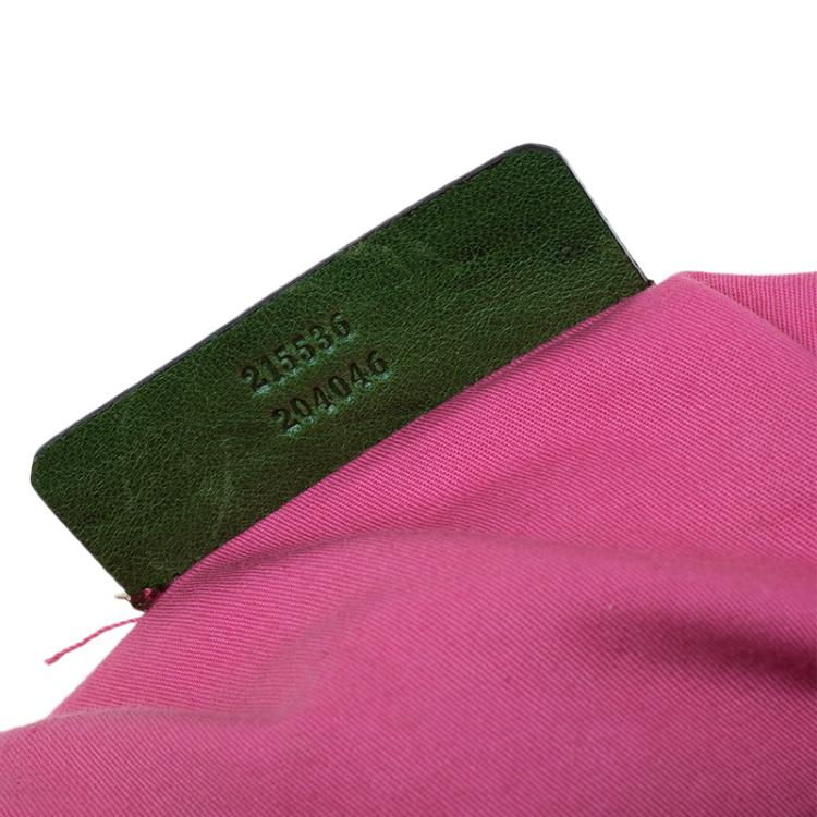 Pre Owned Alexander McQueen Green  Leather Flapper Shoulder Bag