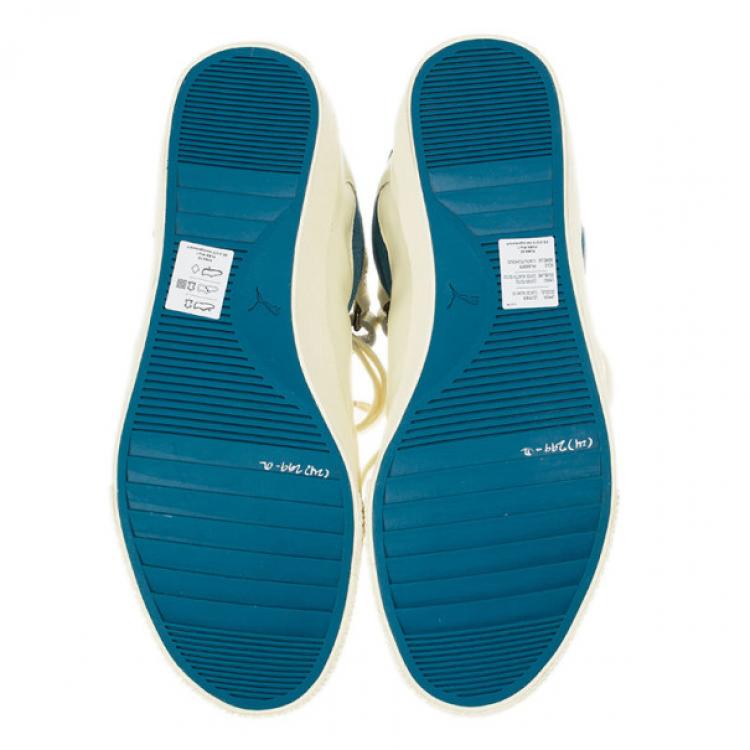 Pre Owned Alexander McQueen for Puma Winter White Street Climb III Sneakers Size 42