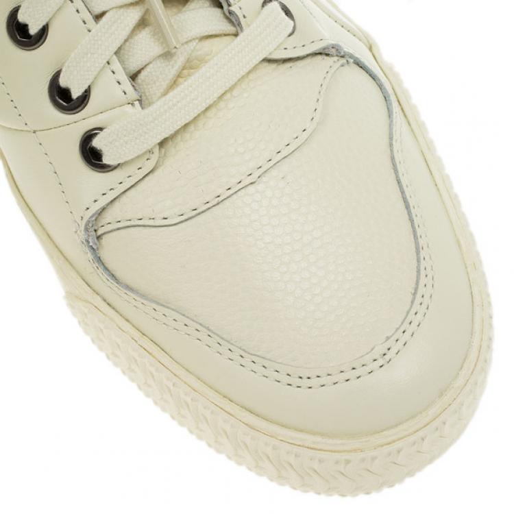 Pre Owned Alexander McQueen for Puma Winter White Street Climb III Sneakers Size 42