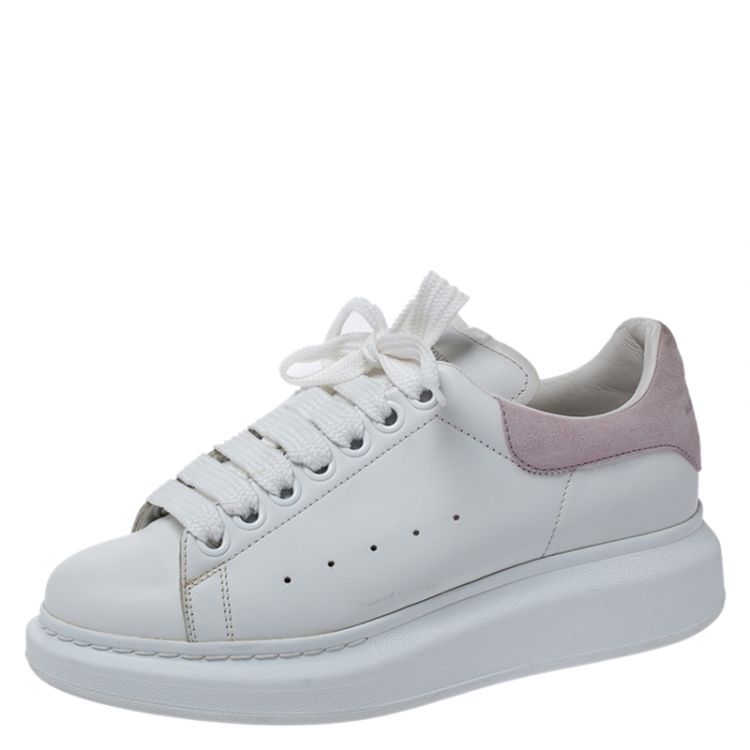 white and pink alexander mcqueen's