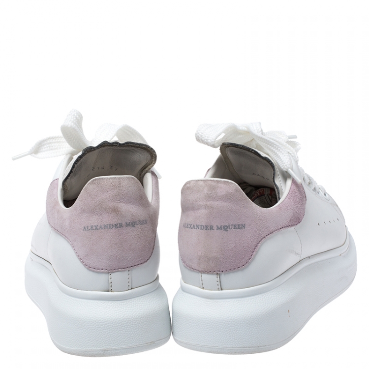 pink and white alexander mcqueen sneakers