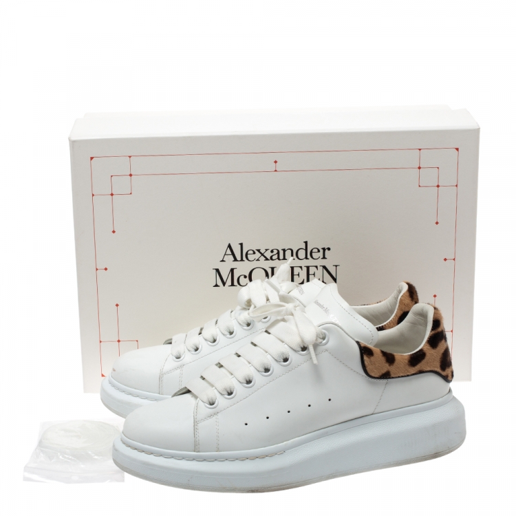 leopard print alexander mcqueen sneakers
