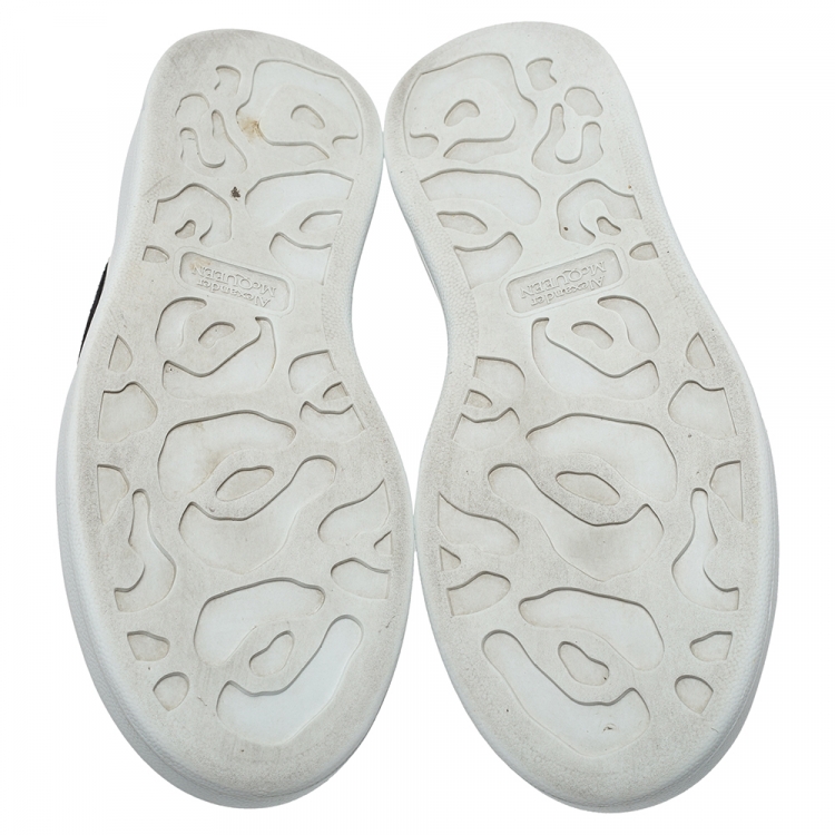 Pre Owned Alexander McQueen White Leather Oversized Low Top Sneakers Size 37