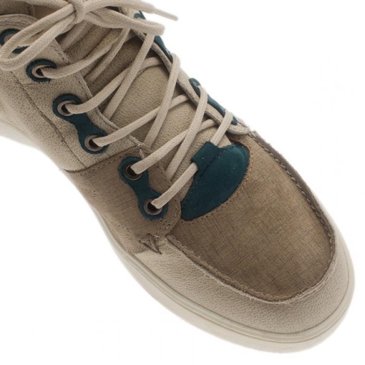 Pre Owned Alexander McQueen Beige Suede Joust III Sneakers Size 42