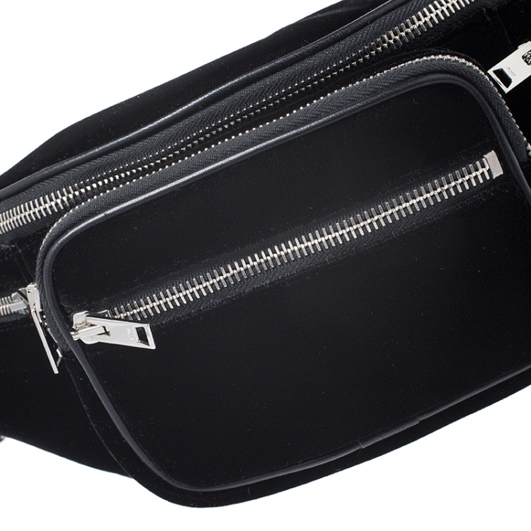 Pre Owned Alexander Wang Black Velvet Attica Belt Bag