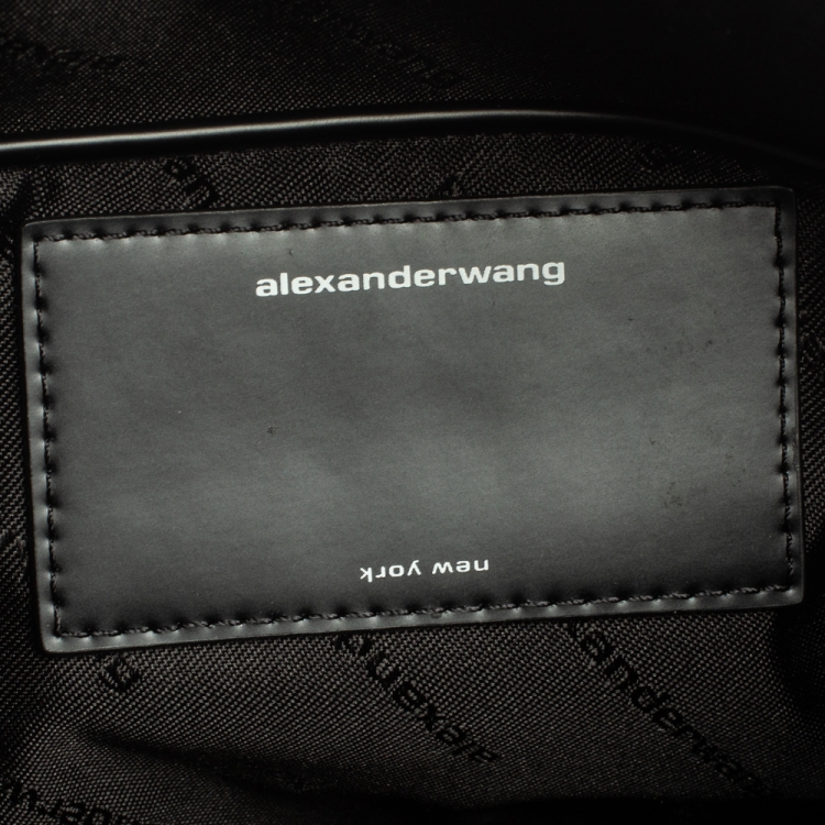 Pre Owned Alexander Wang Grey Leather Small Halo Satchel