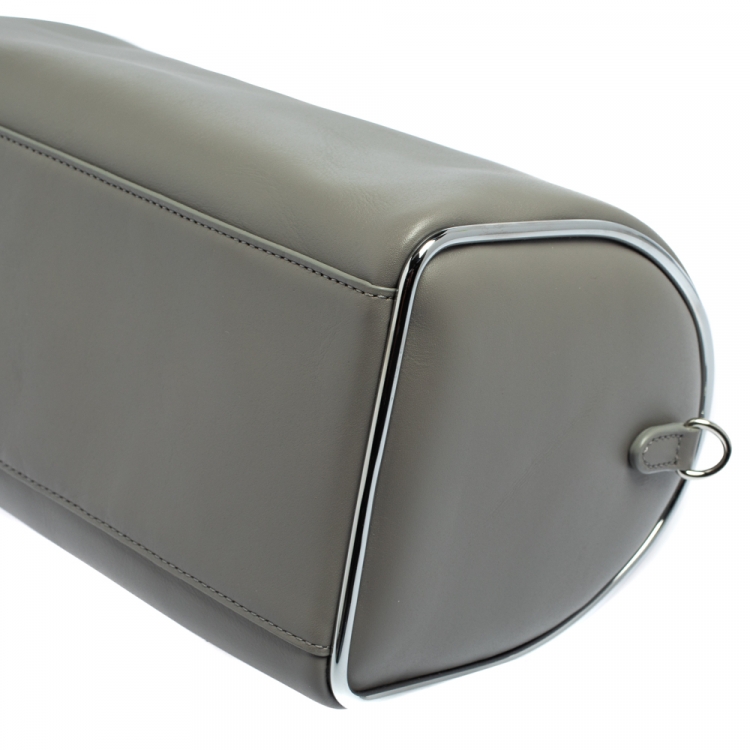 Pre Owned Alexander Wang Grey Leather Small Halo Satchel